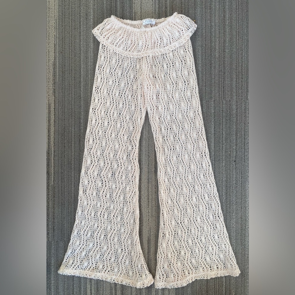 Elan Beach Crochet Pants | Cream | Gently Used | XS